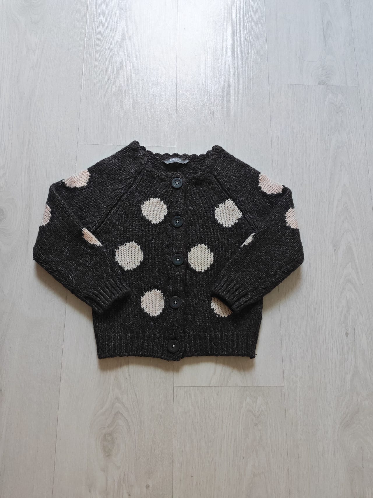 Lindex, harmaa villatakki, koko 98/104