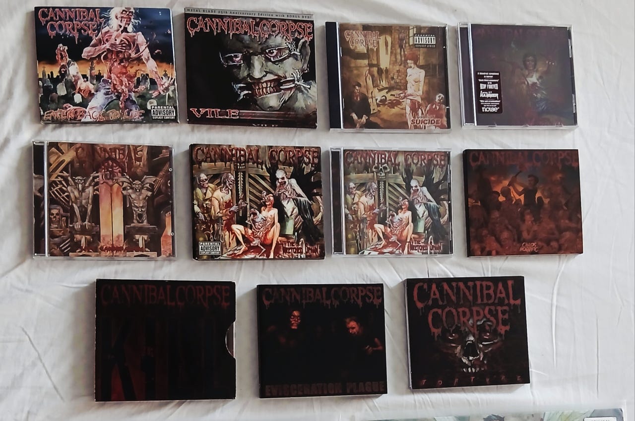 Cannibal Corpse CD collection | Tori