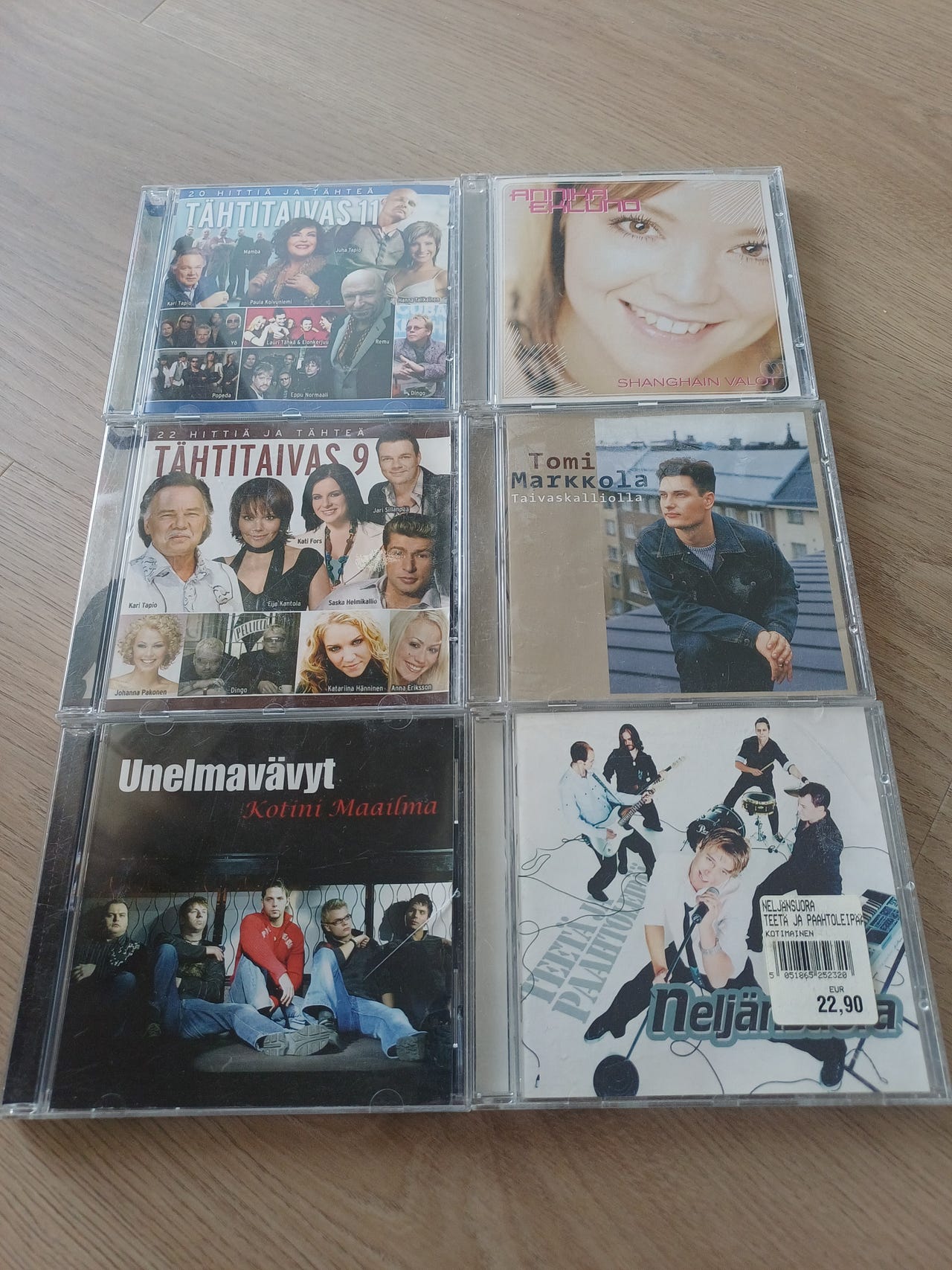 Cd-levypaketti iskelmää