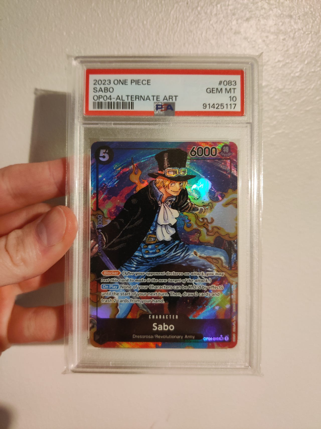 Sabo OP04-083 Alternate Art - PSA 10 | Tori