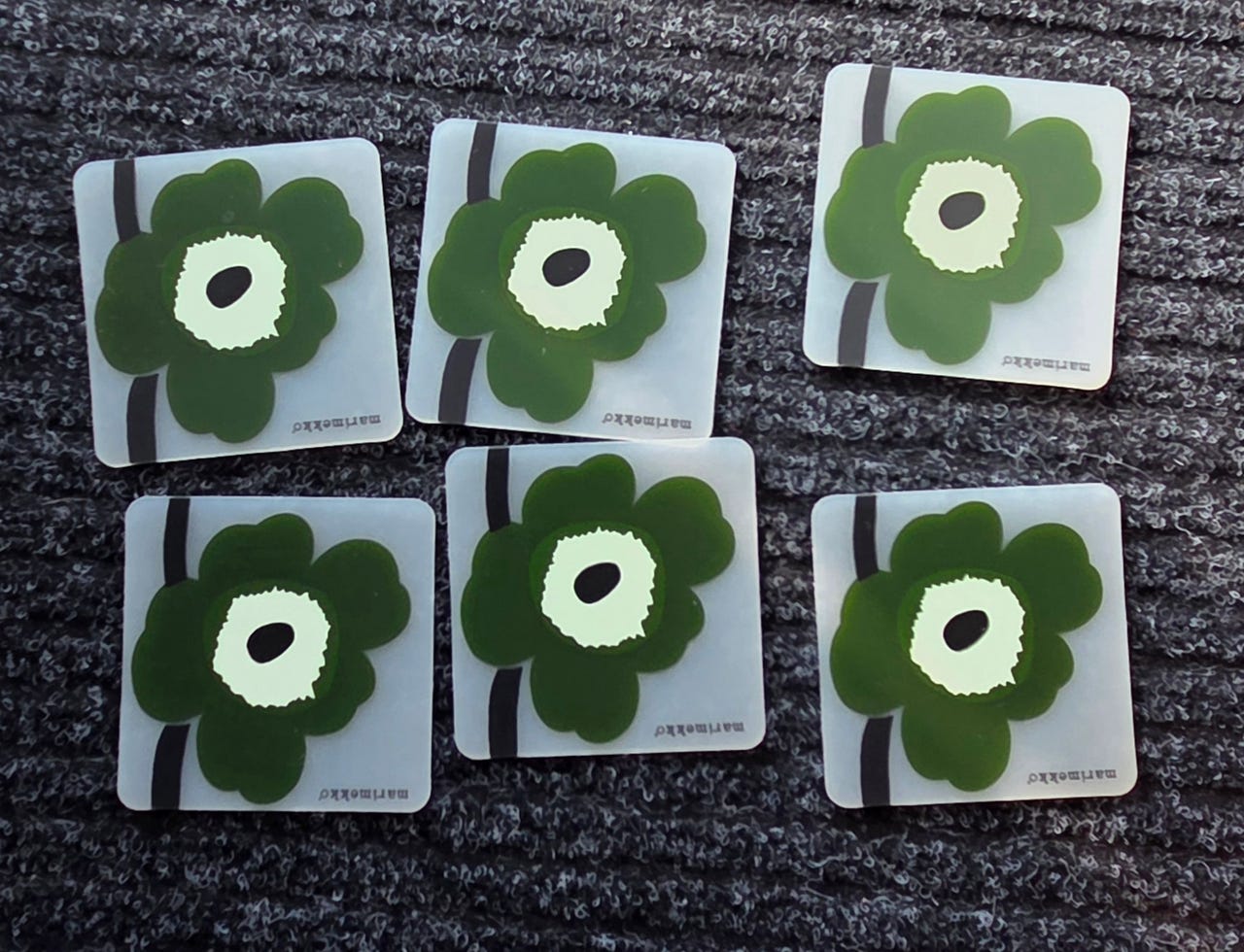 Lasinaluset Marimekko Unikko (6 kpl)