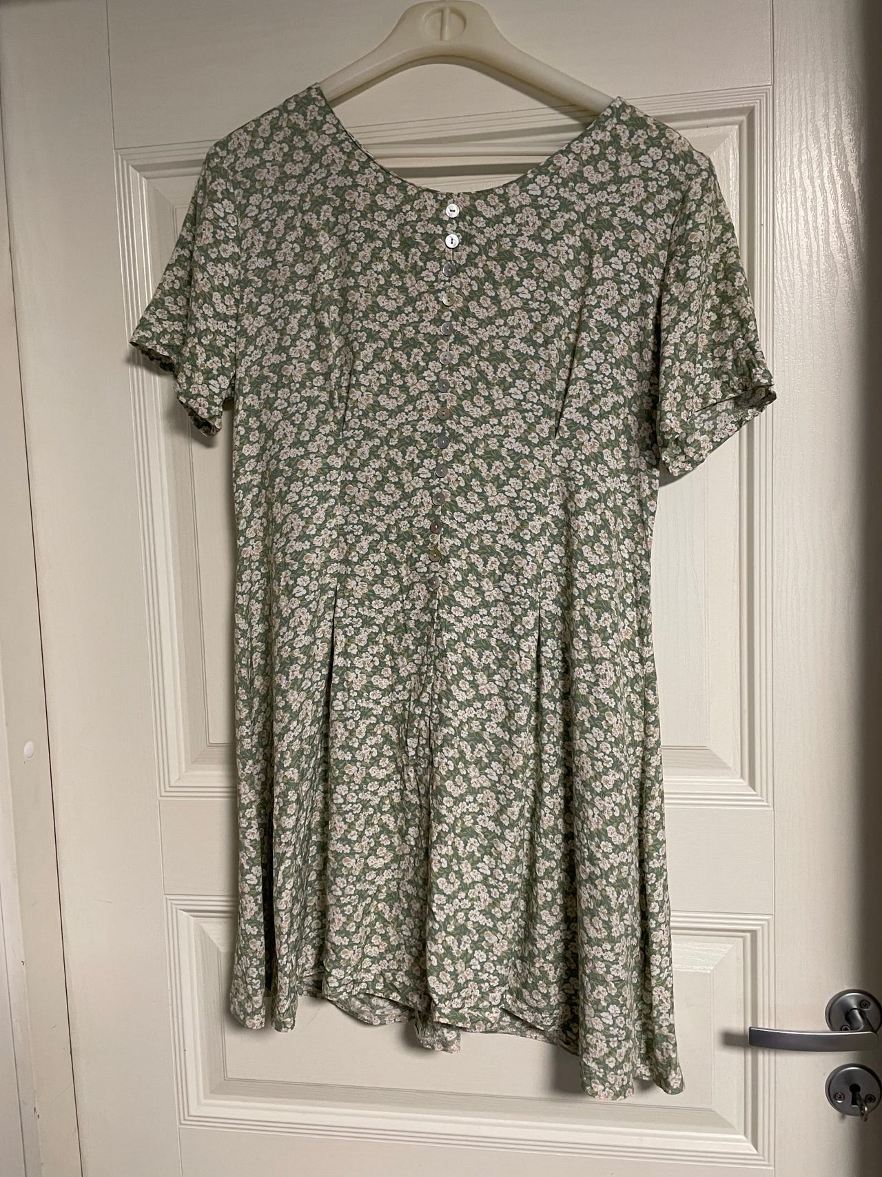 Vintage kukkamekko koossa S
