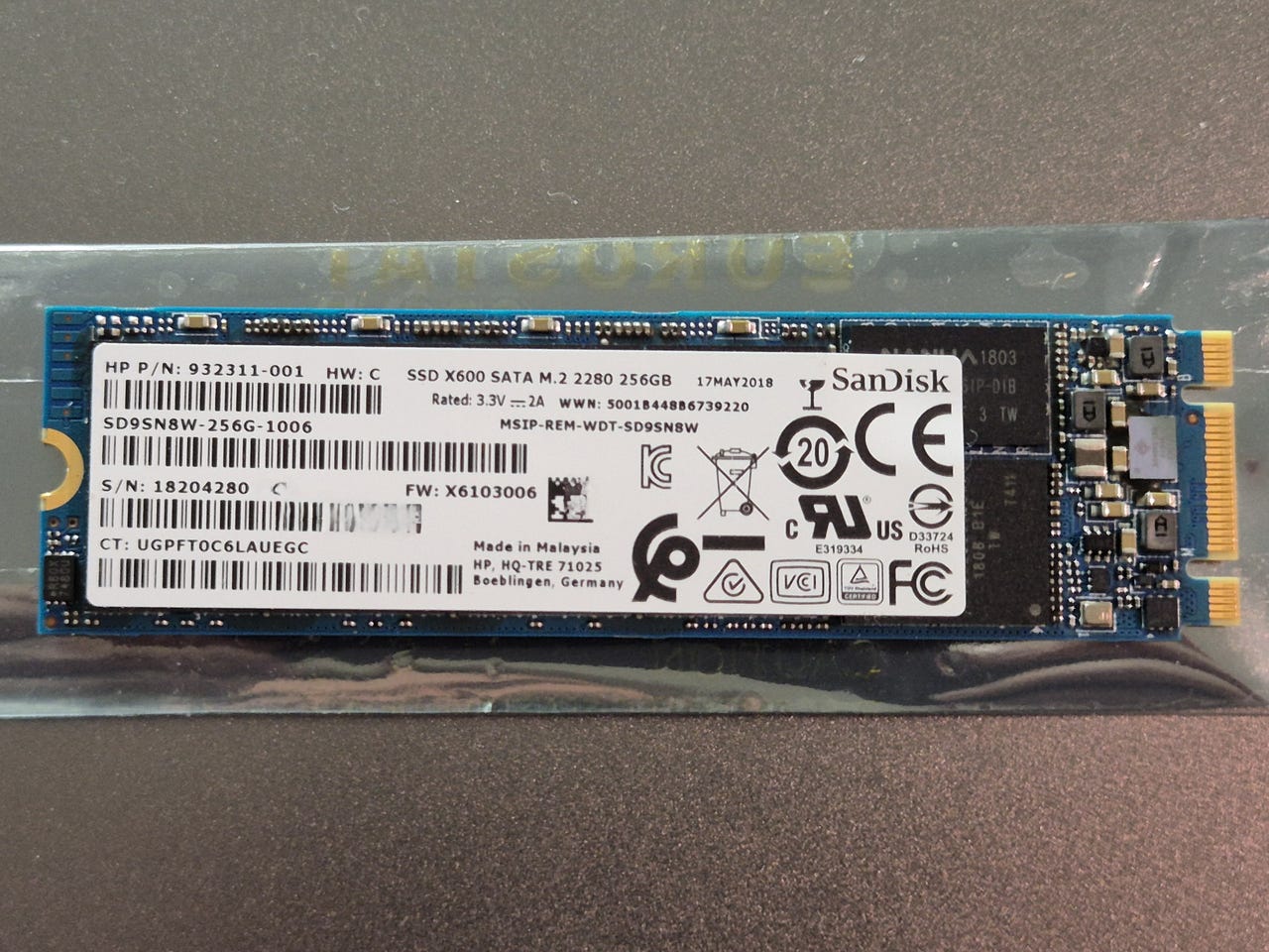 Sandisk X600 256GB M.2 SATA SSD | Tori
