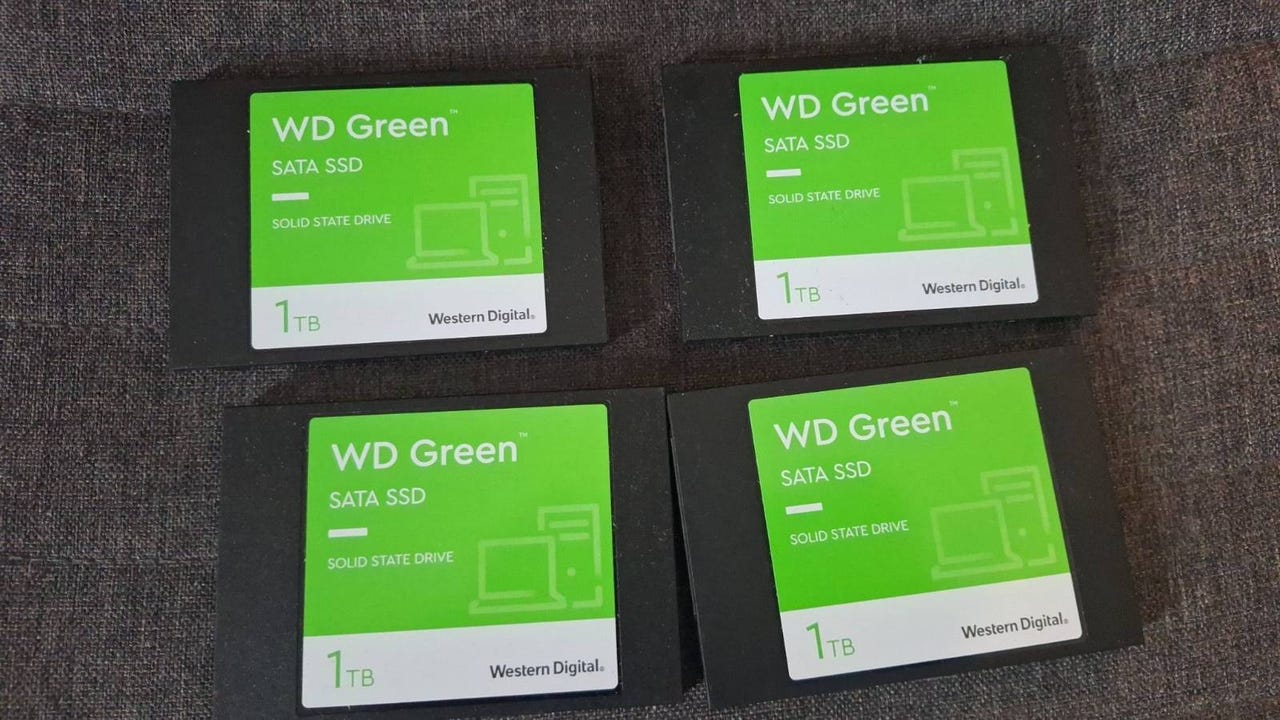 WD GREEN 4X 1tb SSD 2,5