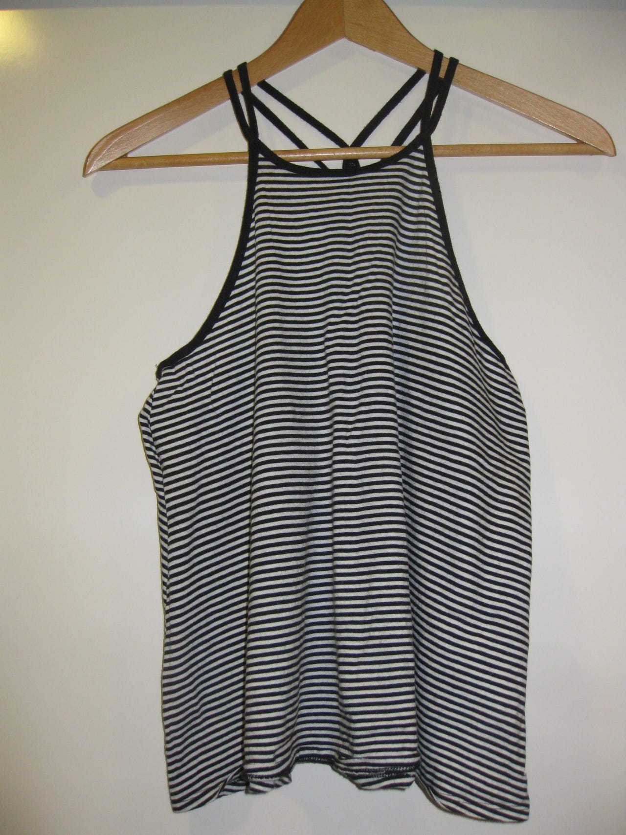Hollister mustavalkoraitainen toppi XS