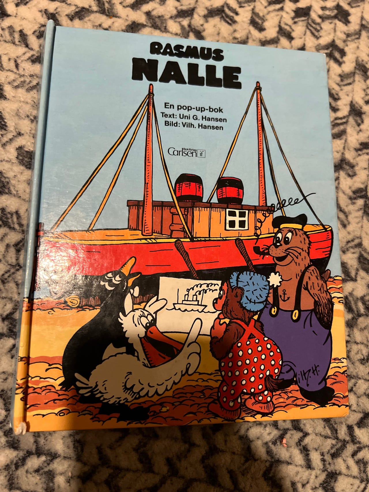 Rasmus Nalle pop up -kirja (ruotsinkielinen)