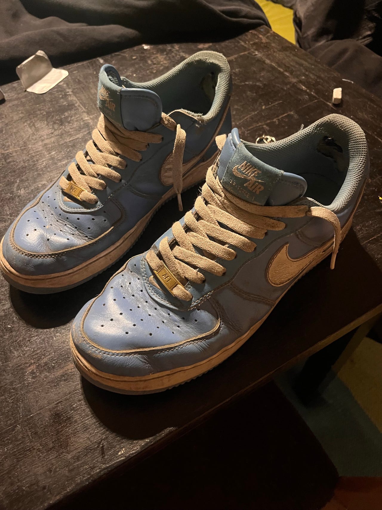 Nike Air Force 1 off white tennarit koko 45 vaaleansininen