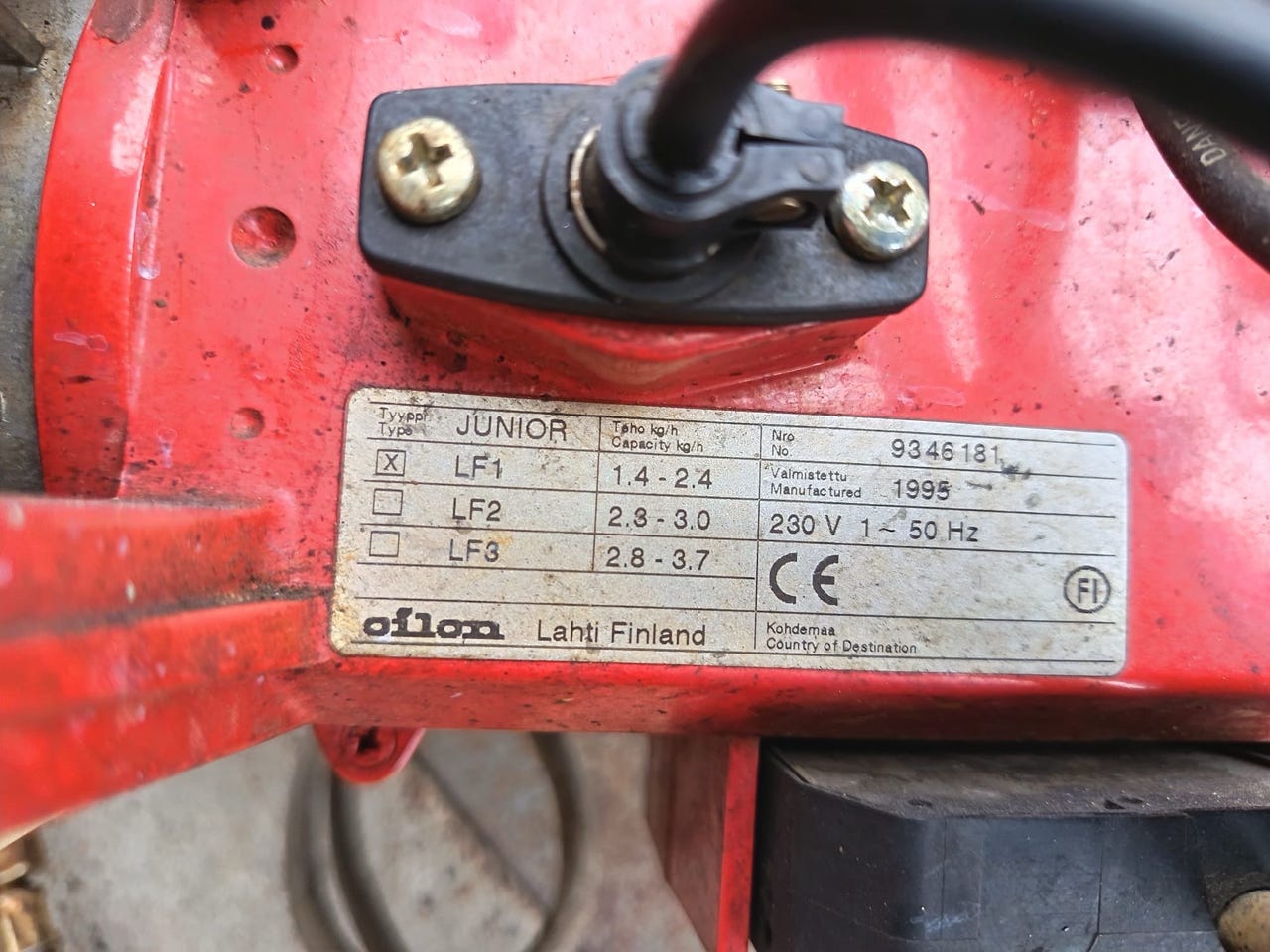 Oilon Junior öljypoltin 230V
