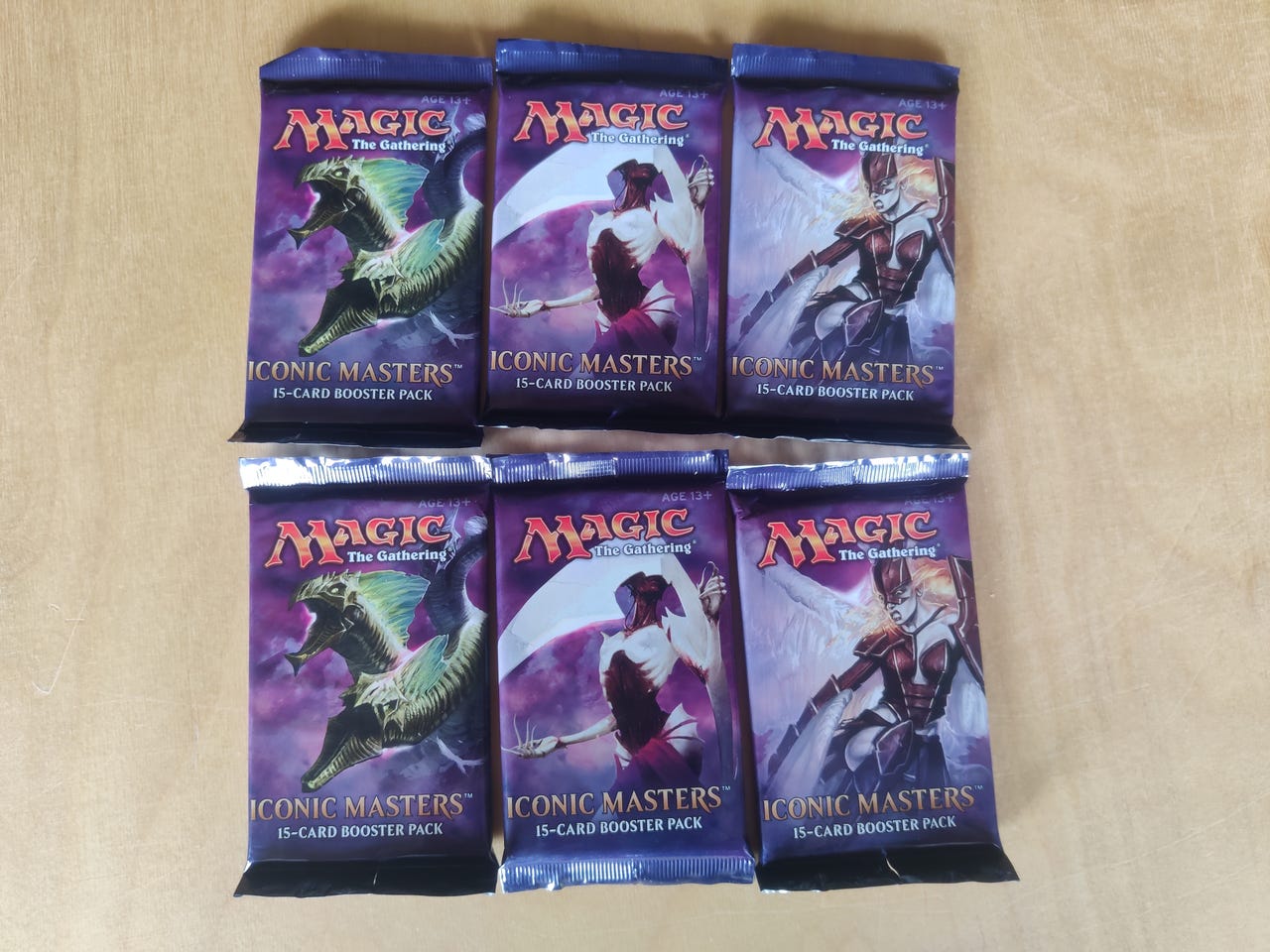 iconic masters booster box mtg Magic: The Gathering - Featuring new artwork on many cards Draft/sealed paketti: 6x Iconic Masters