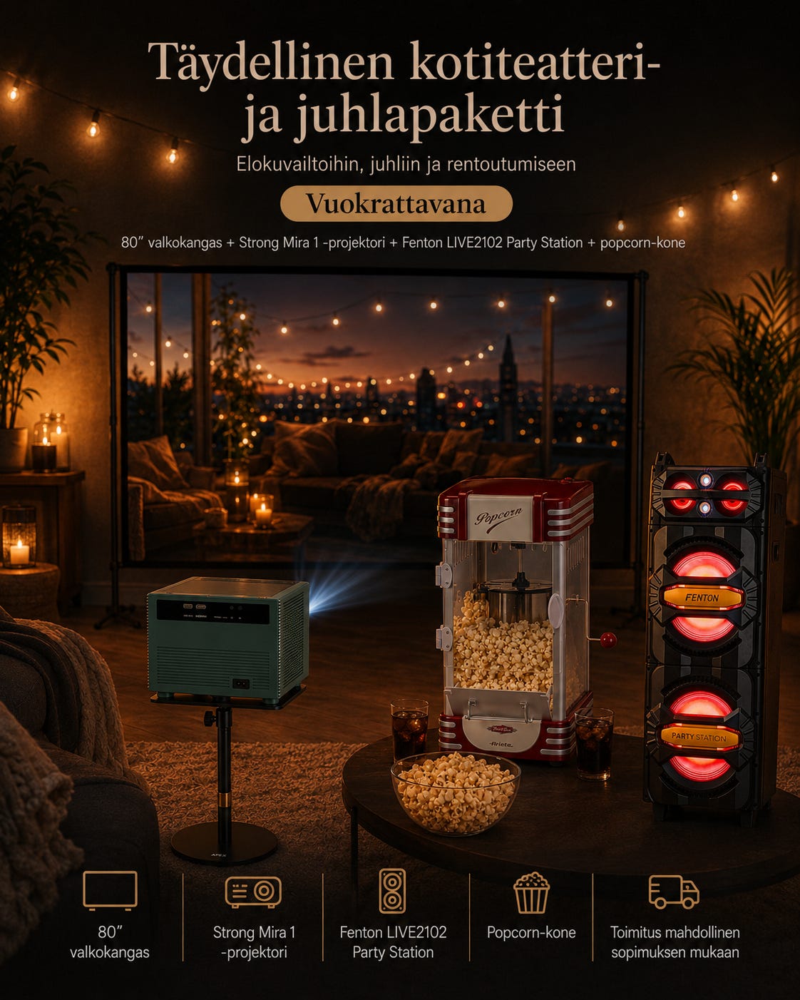 u{2728}u{d83c}u{dfac}u{d83d}u{dd0a} KOTITEATTERI- JA JUHLAPA