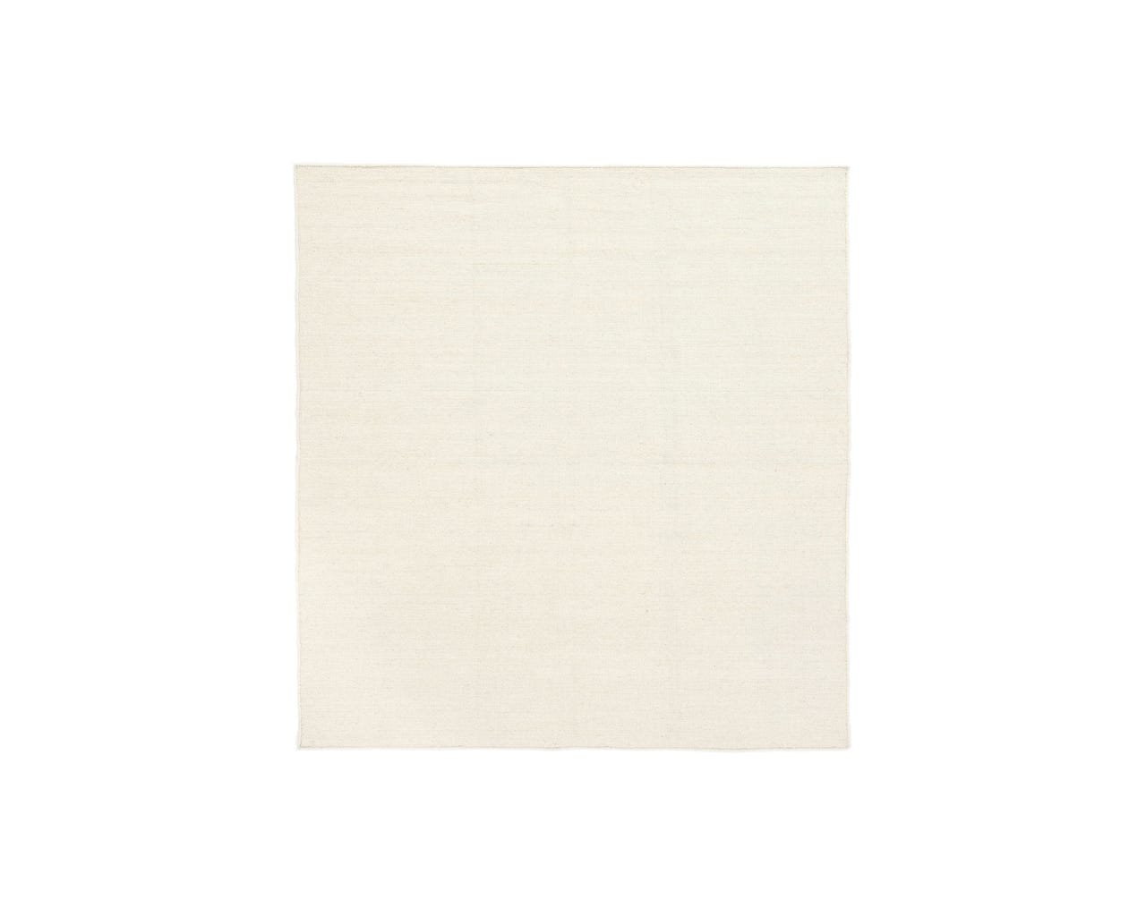 Rugvista Handloom Flat villamatto 250 x 250 cm luonnonvalkoinen