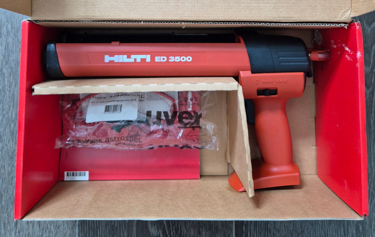 Hilti ED 3500 epoksipuristin / massapuristin – käyttämätön 