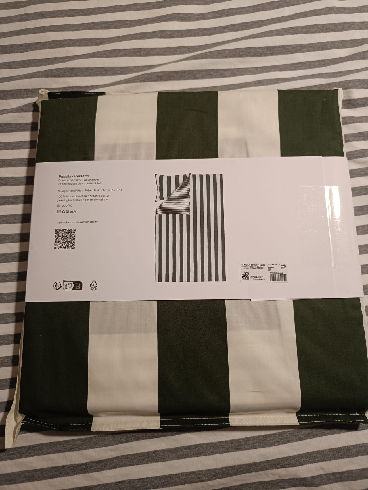 Uusi Marimekko Pussilakanasetti