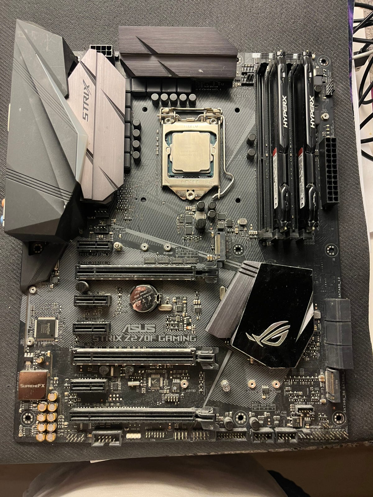 i7-7700k (delid)+ ROG STRIX Z270F GAMING + 2x8gb DDR4 HyperX
