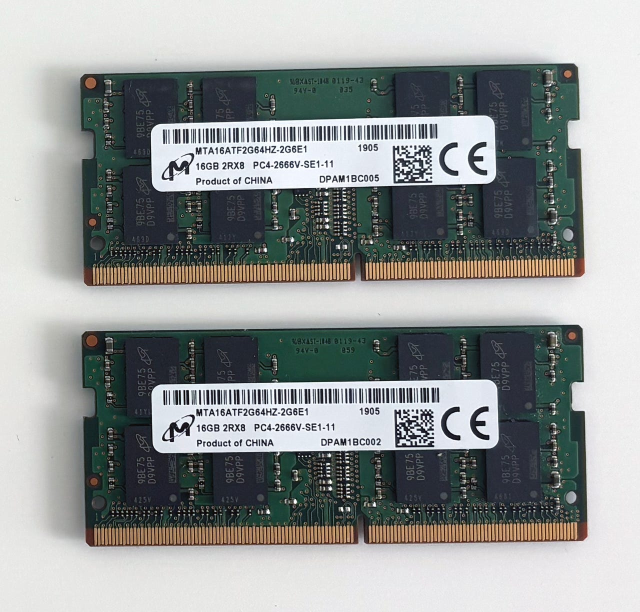 Micron 32GB (2 x 16GB) DDR4 2666MHz SO-DIMM | Tori