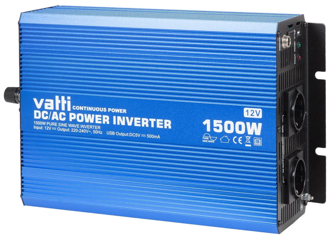Invertteri puhdas siniaalto 1500 W (12 V), Vatti