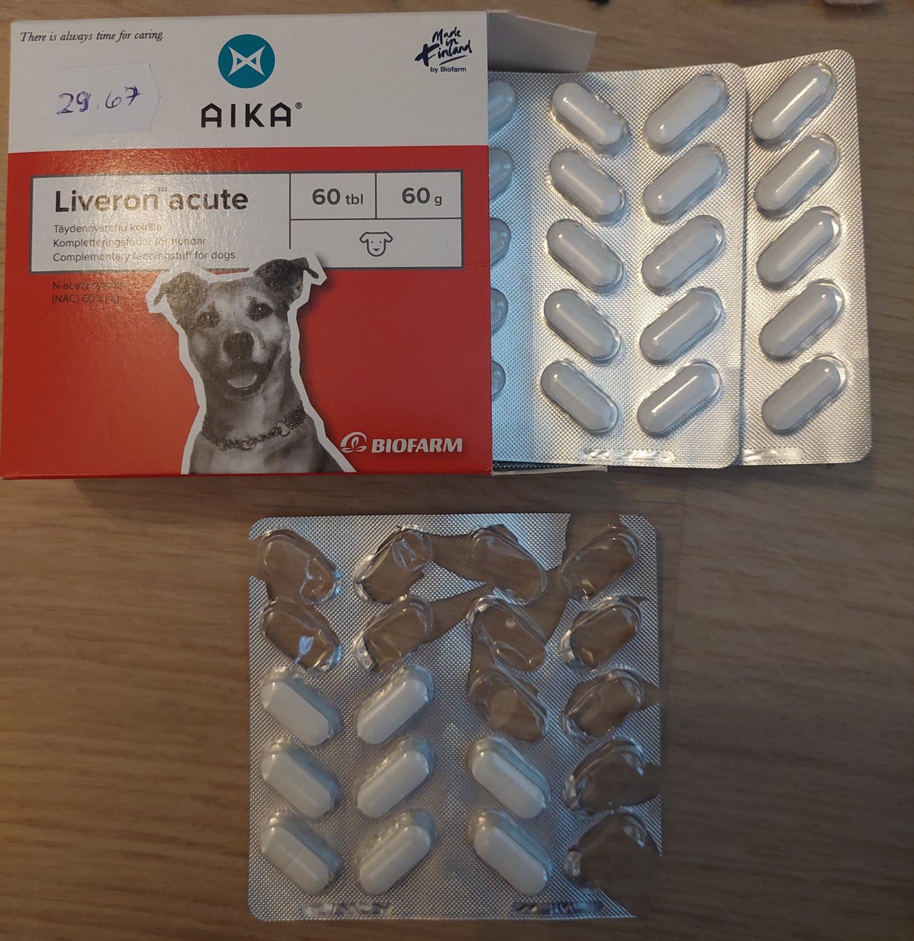 Aika Liveron Acute 60 g tabletit