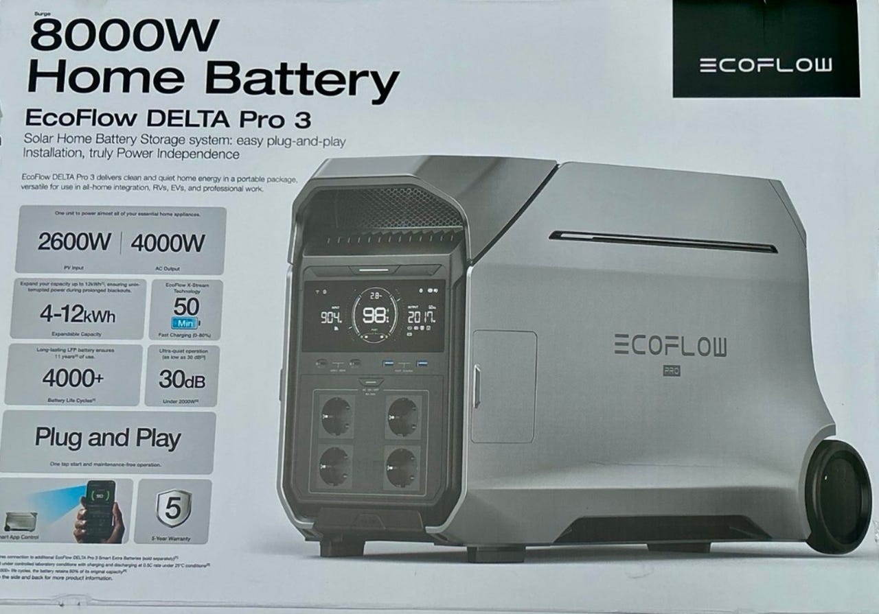 EcoFlow Delta Pro 3 varavirtalähde 4 kWh 4000W