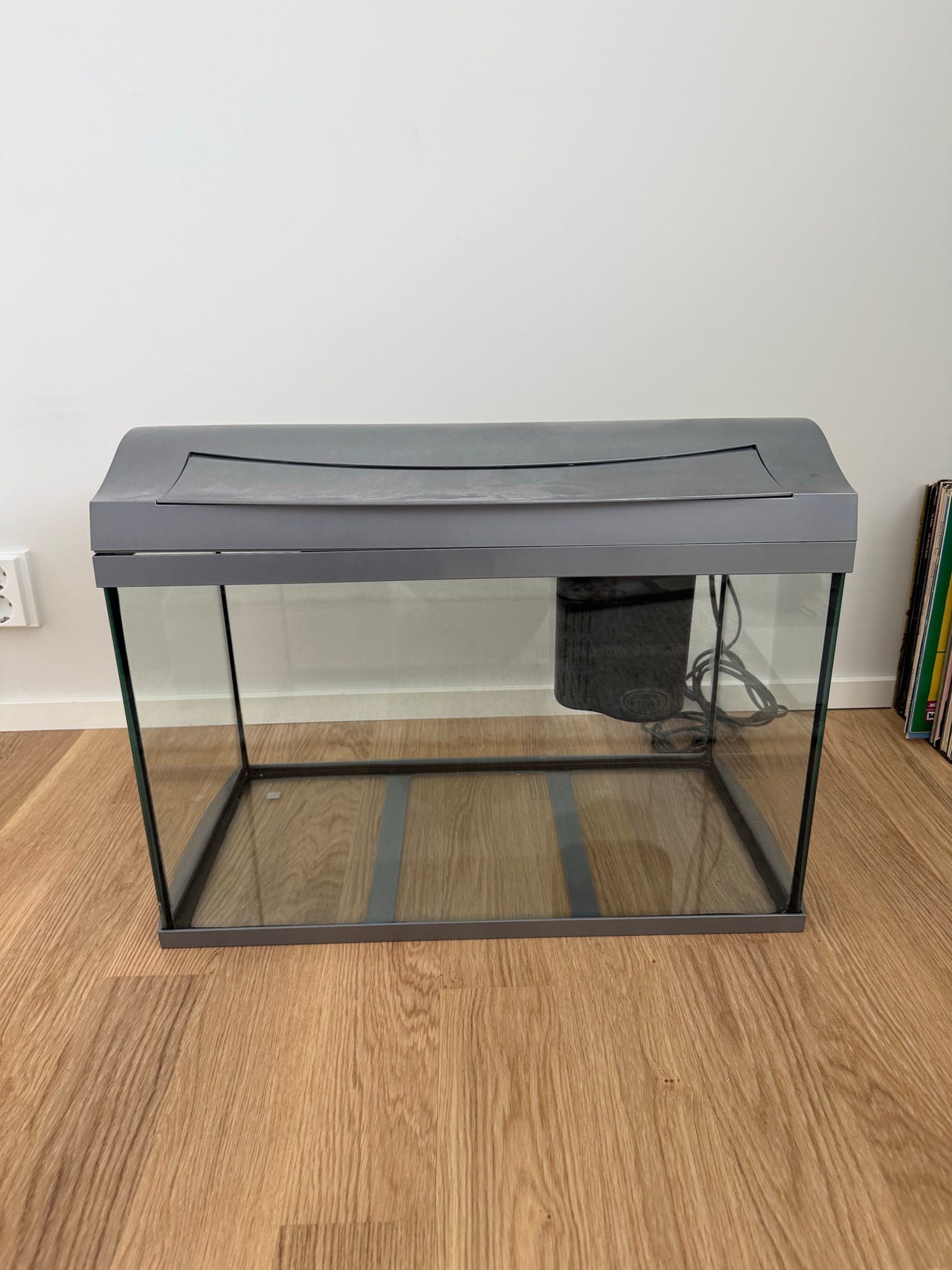 Tyylikäs 60l terraario / akvaario + tarvikkeet