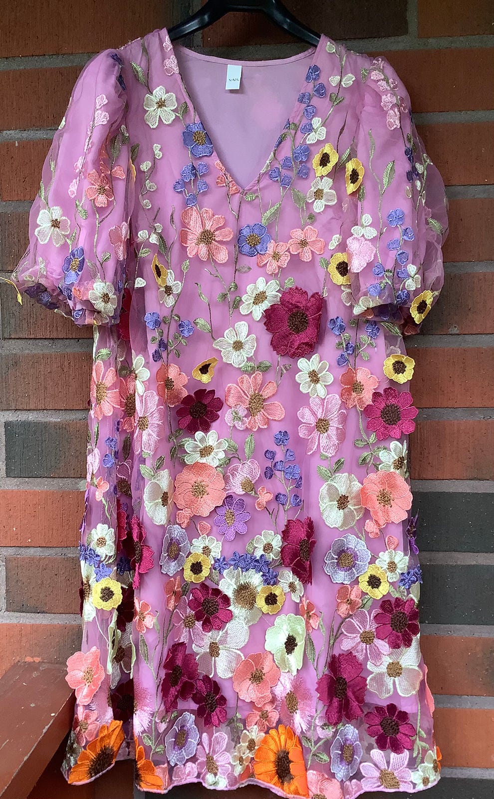 YAS YASFlowering juhla-/cocktailmekko koko M ( lapussa 42) pink/
