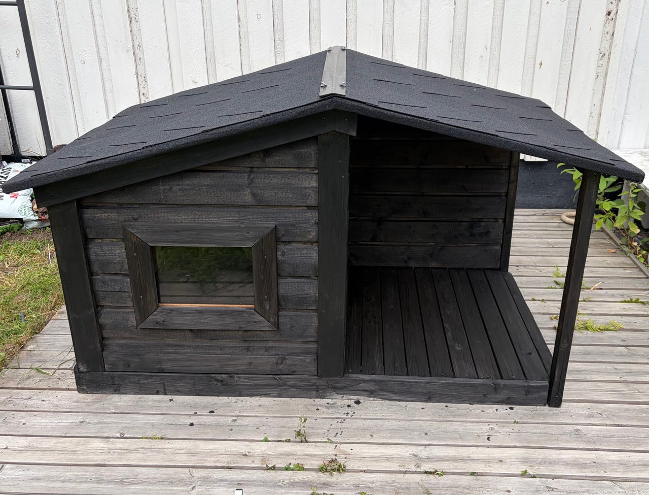 Puinen koirankoppi 150x80x90 cm