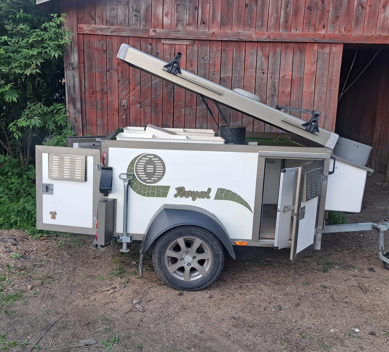 Wt-metall 3 koiran kärry