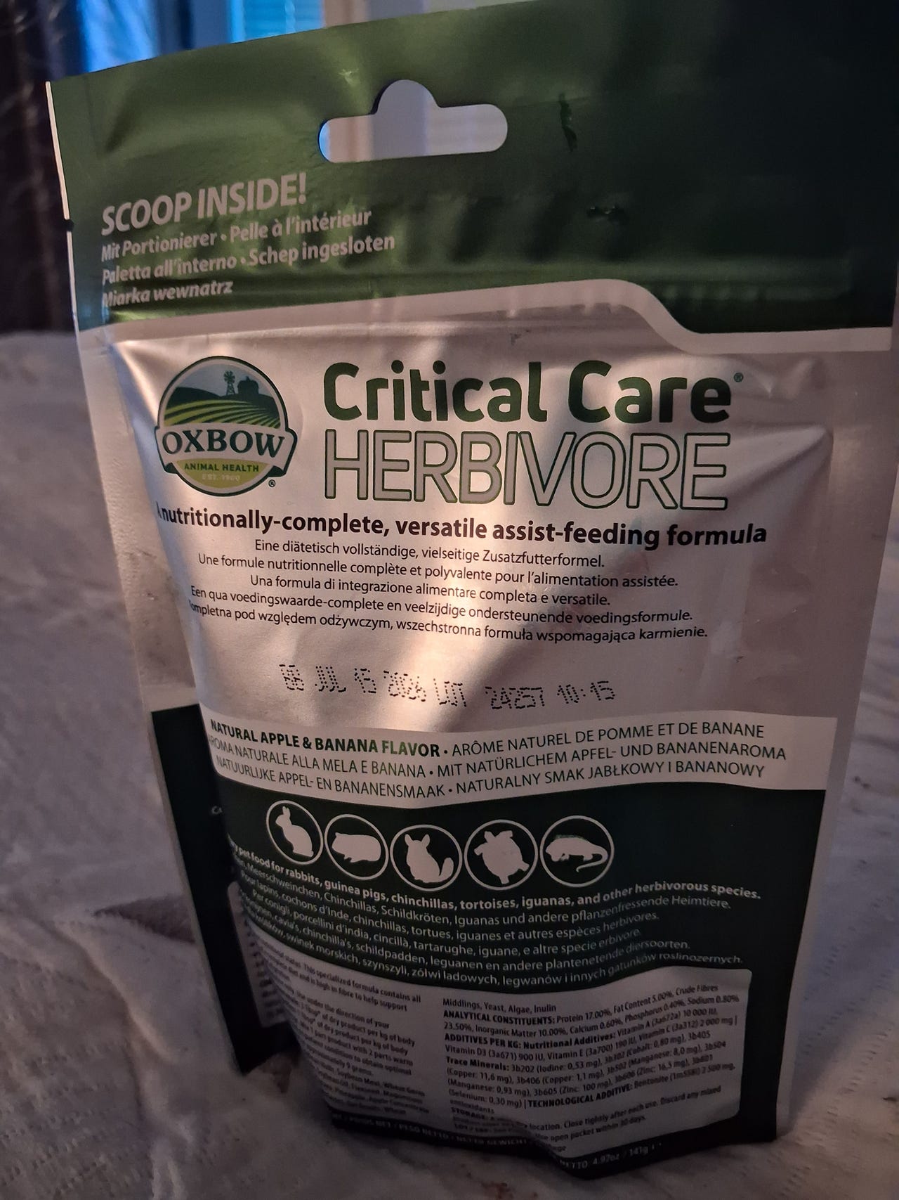 Oxbow Critical care tukiruoka 140g