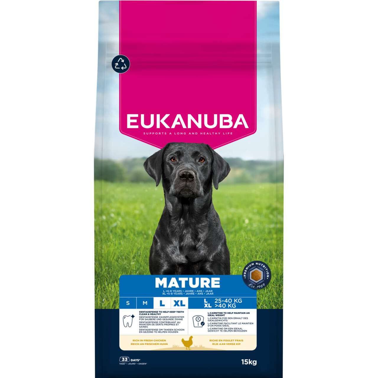 Koiranruoka, Eukanuba mature (15 kg:n säkki)