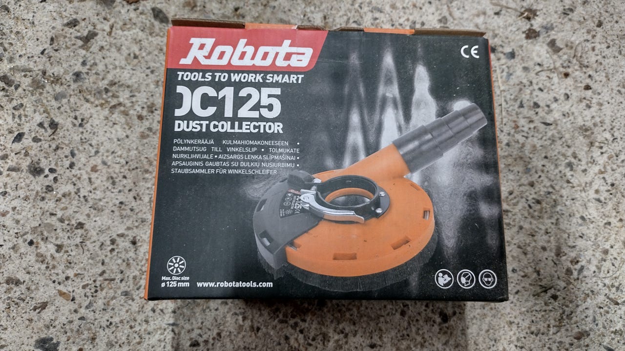 Robota JC125 pölynkerääjä kulmahiomakoneeseen