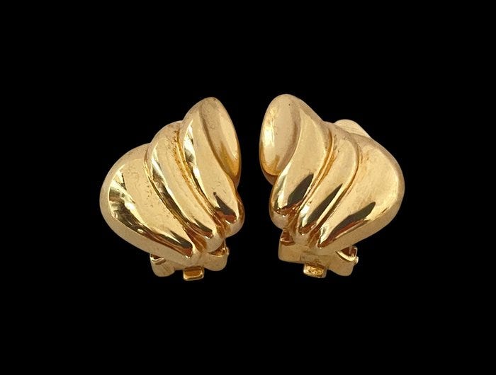 Christian Dior - Korvakorut - Shell Motif Clip-on Earrings Kullan