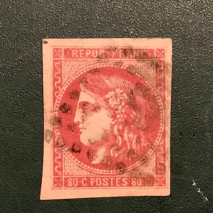 Ranska 1870 - 80 senttiä Bordeaux - Yvert 49