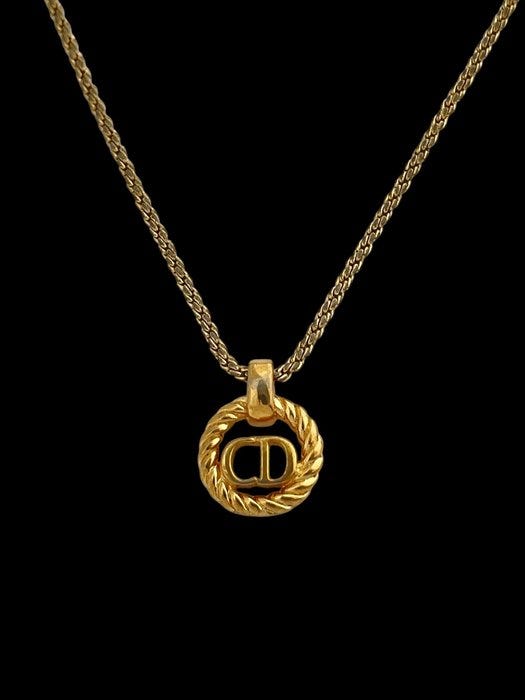 Christian Dior - Kaulakoru - CD Logo Pendant Necklace Kullanvärin