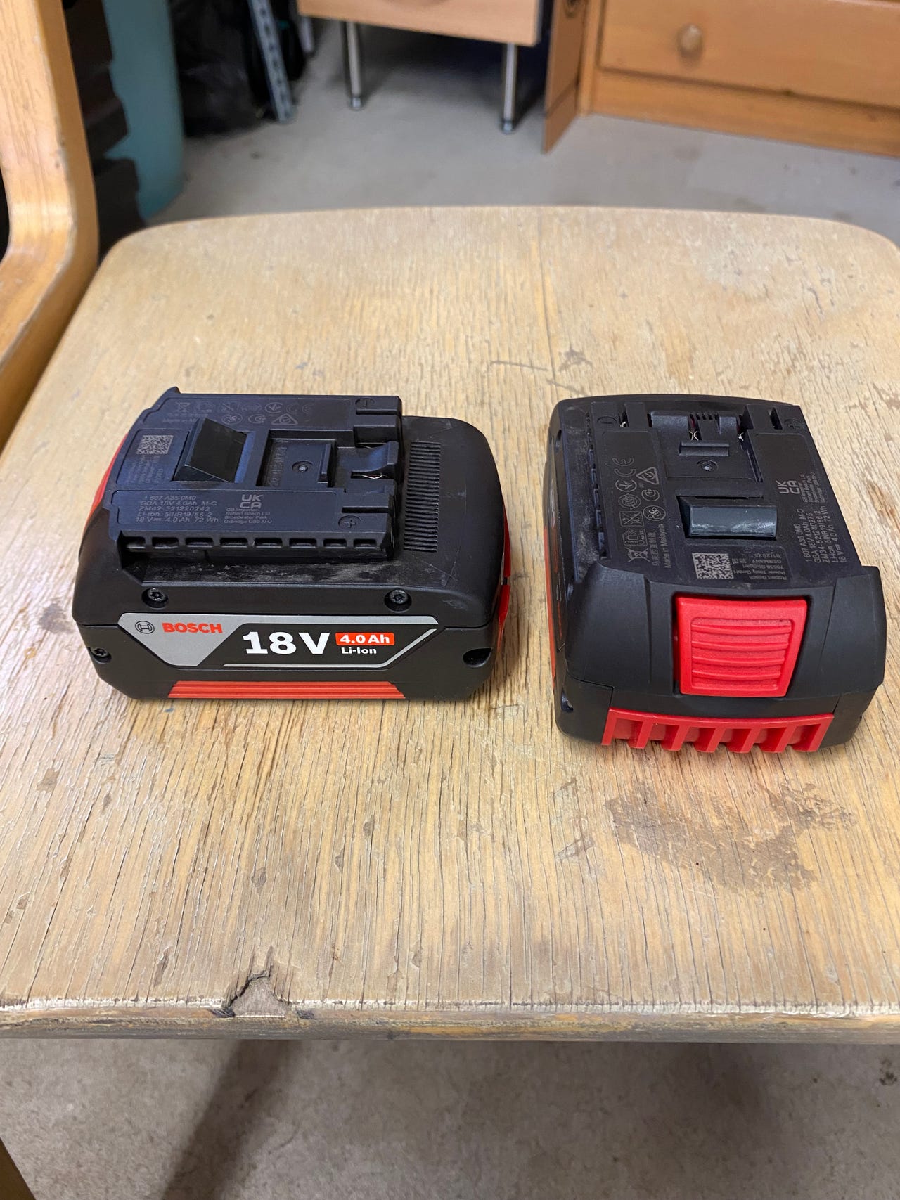 Bosch professional 18V akut 2kpl 4ah