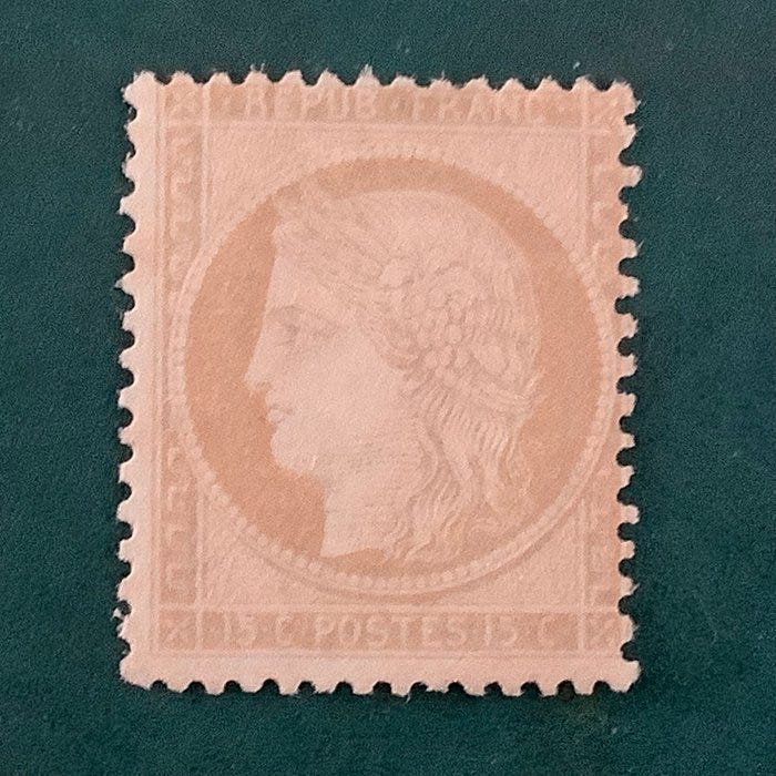 Ranska 1872 - 15 senttiä Ceres Dentelez - MH - Yvert 59