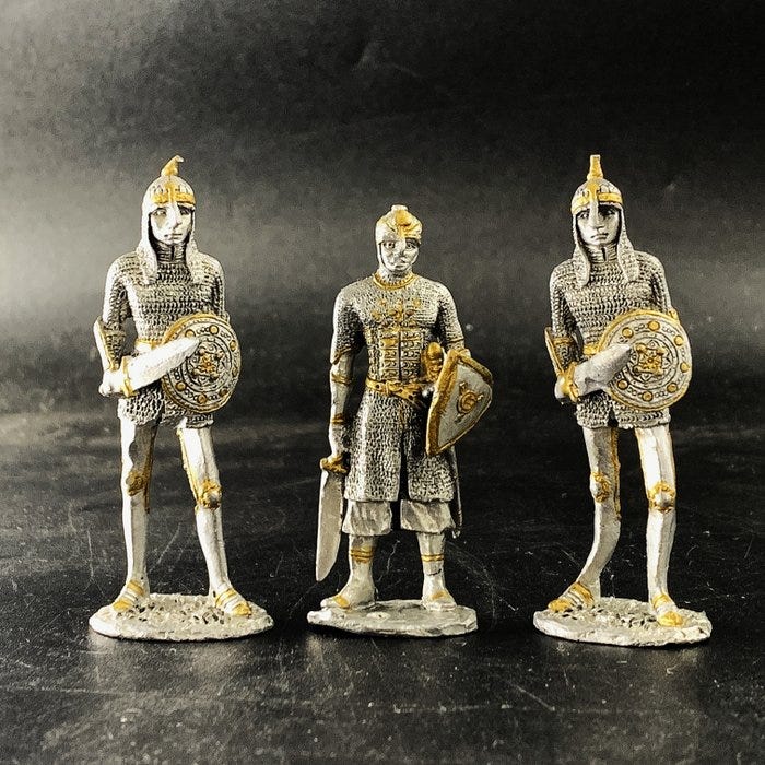 Figuuri - Set of 3 Medieval Knights / Historical Warriors - Finel