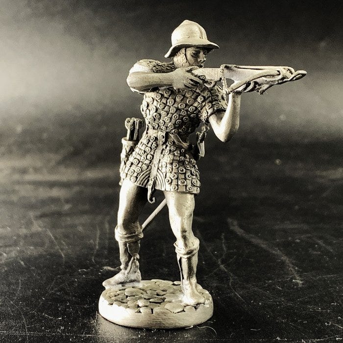 Philae Collections - Figuuri - Vintage Fine Pewter Miniature - Po