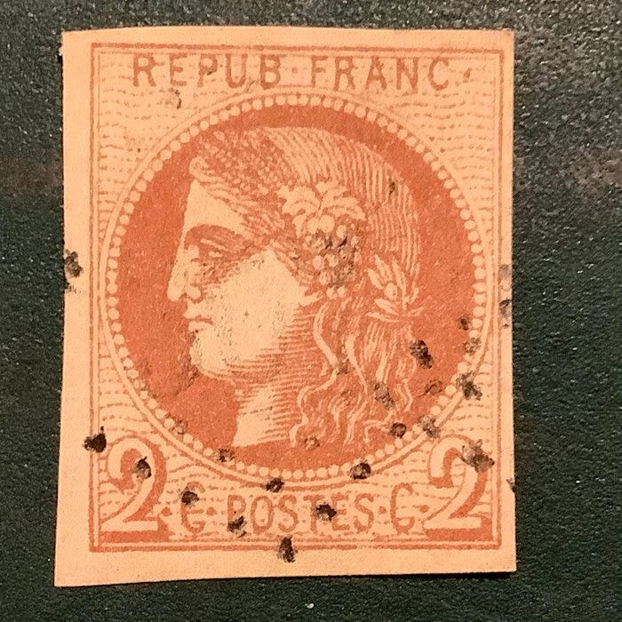 Ranska 1870 - 2 cent Bordeaux - Yvert 40
