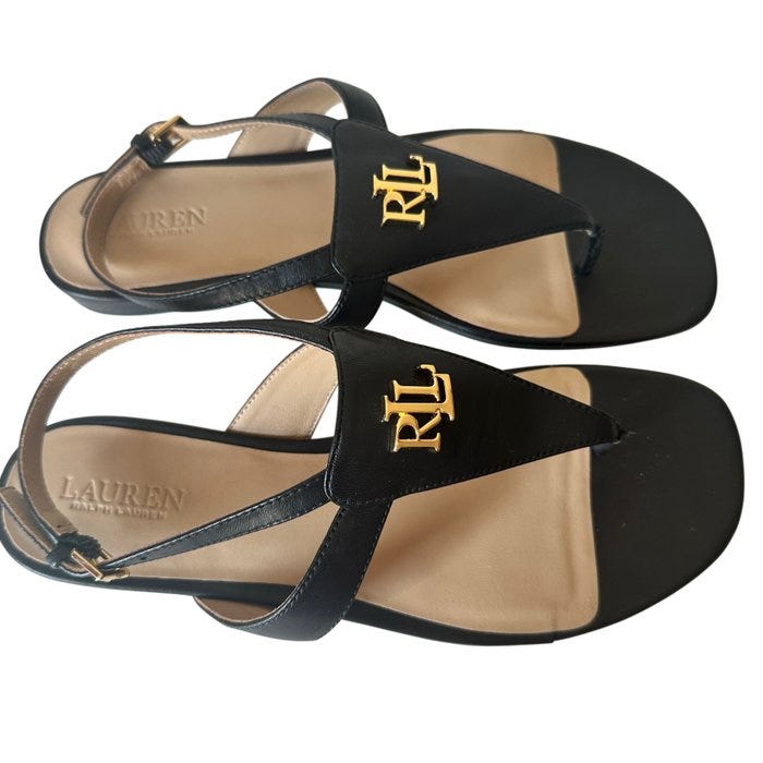 Ralph Lauren - Varvassandaalit - Koko: EU 38.5 - Uusi pakkauksess