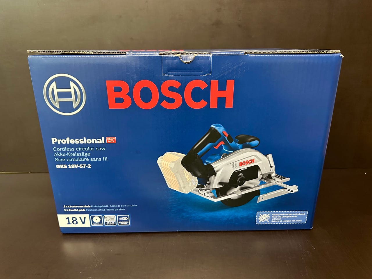 UUSI Akkupyörösaha Bosch GKS 18V-57 Professional OVH 319€