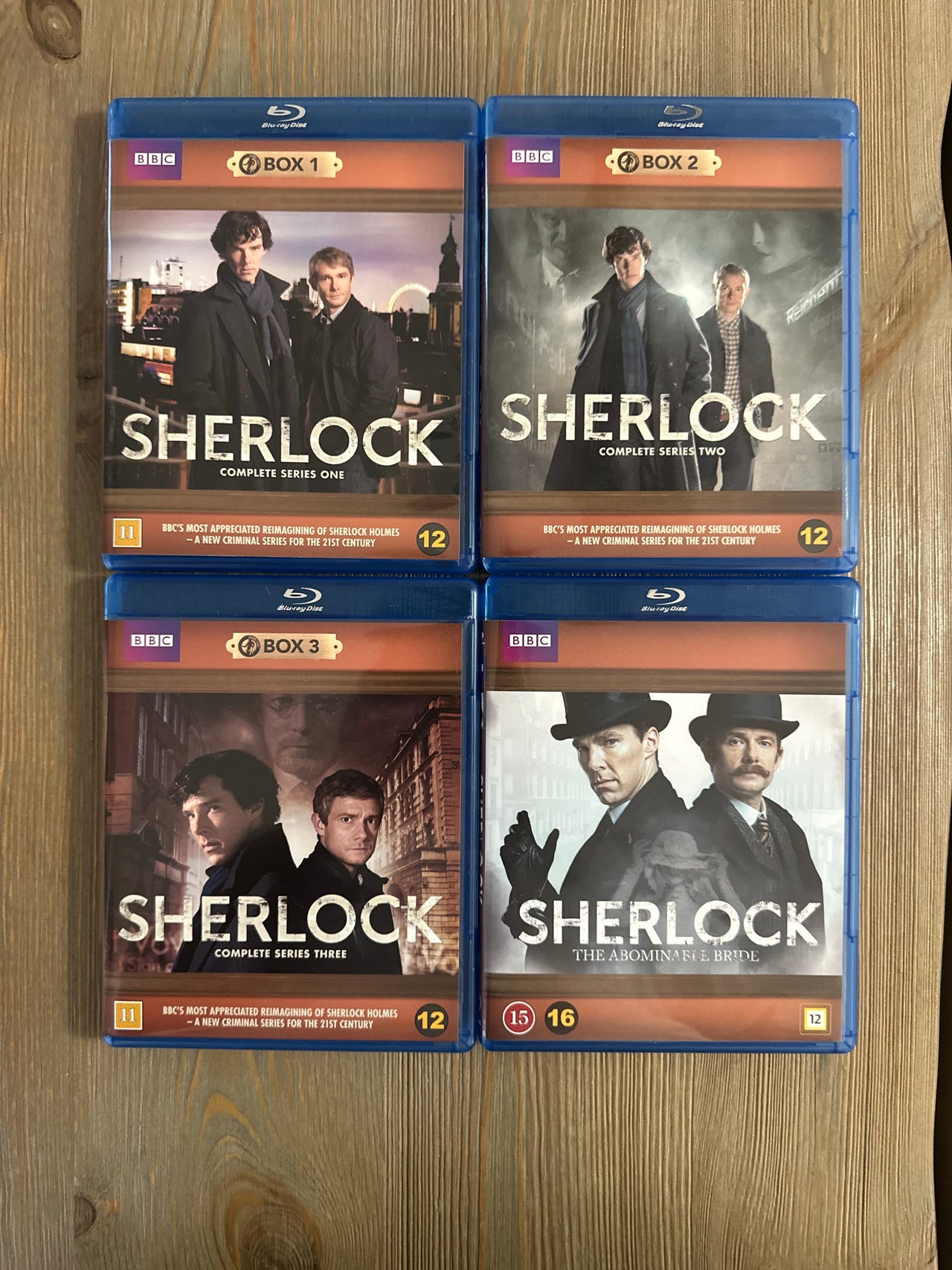 Sherlock Blu-ray -kokoelma – Sarjat 1–3 + The Abominable Bride