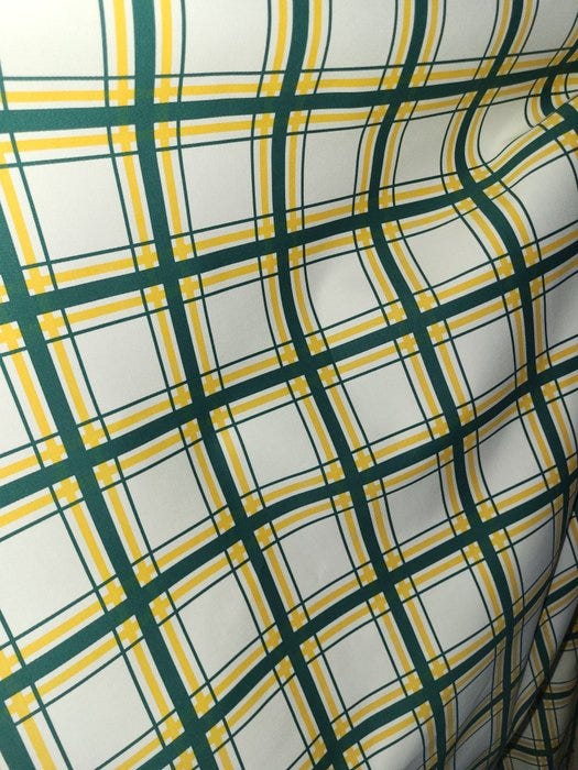 Upea moderni Tartan-kangas, valmistettu Italiassa. - Tekstiili -