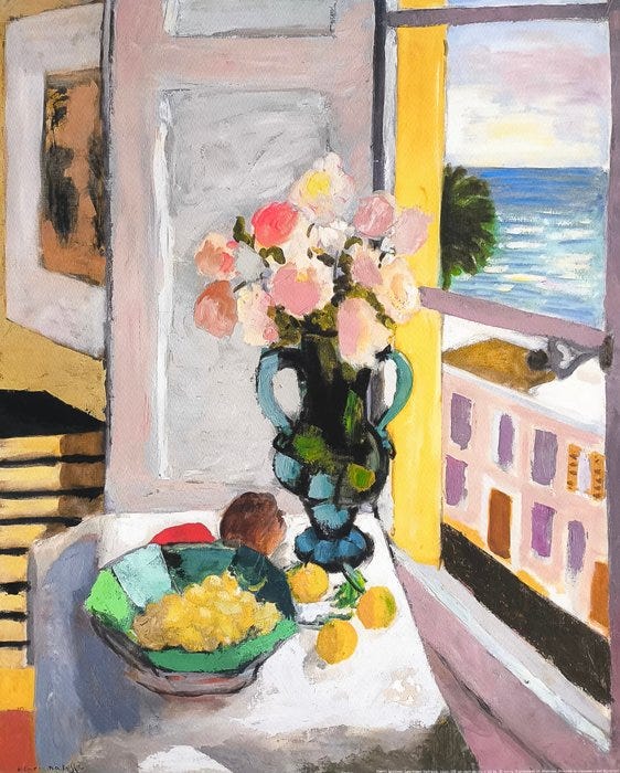 Henri Matisse (1869-1954) (after) - Les roses Safrano, 1925