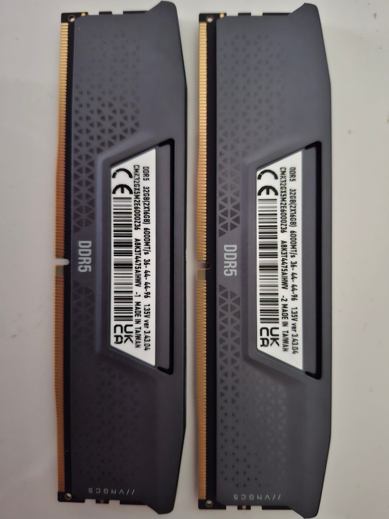 Corsair Corsair Vengeance 32 Gt (2x16Gt) DDR5, 6000mhz, cl36