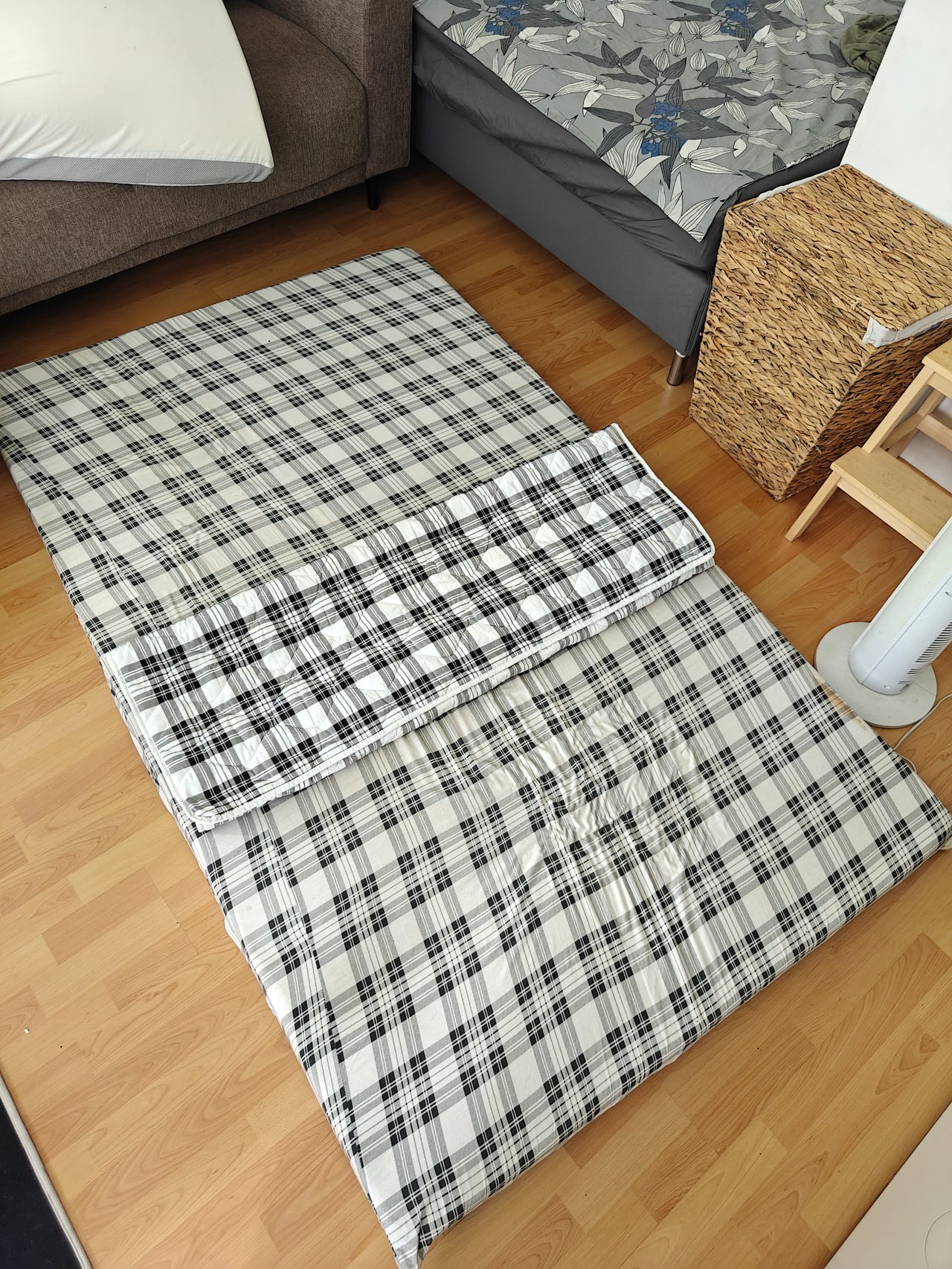 patja ja ohut petauspatja 200x120cm
