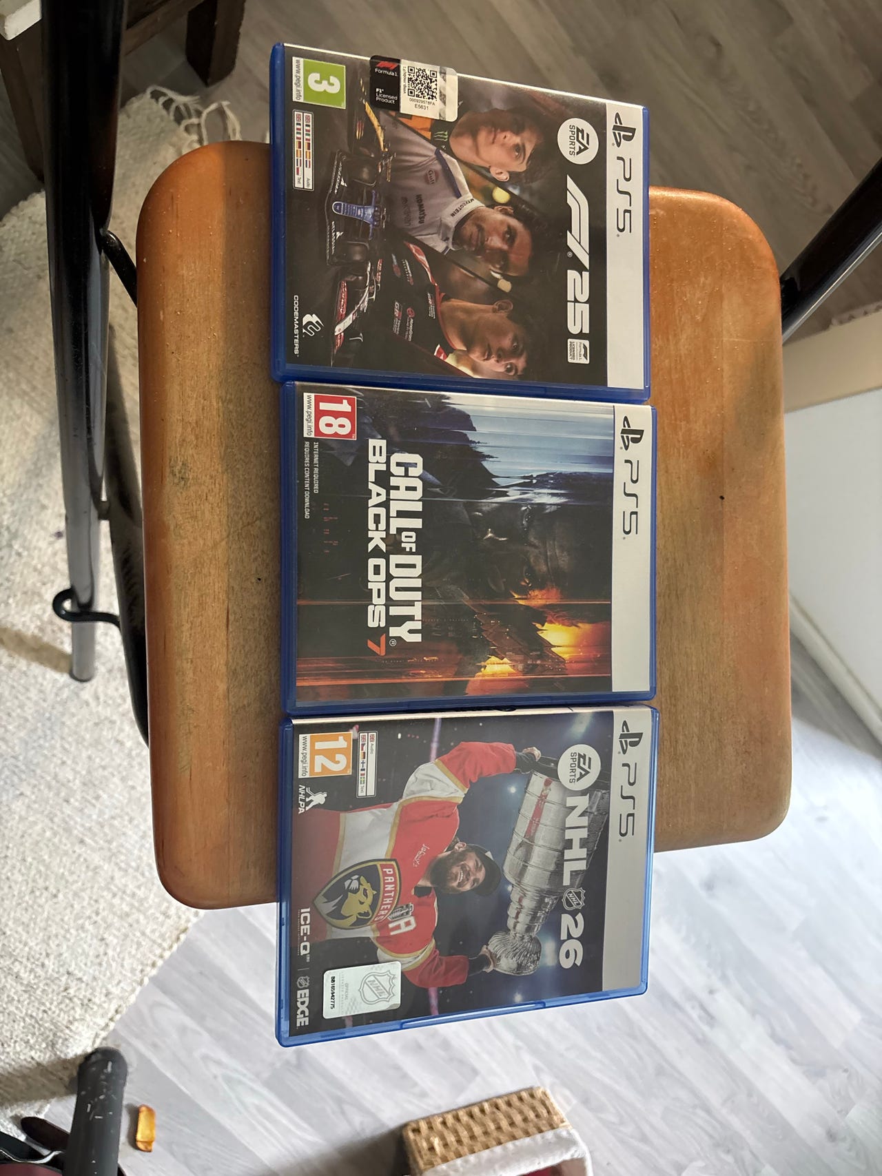 PlayStation 5 pelipaketti F1 25, Call of Duty Black Ops 7 ja NHL