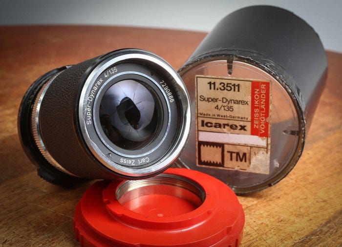 Voigtländer, Carl Zeiss, Icarex Super-Dynarex 4/135mm - M42 Kauko