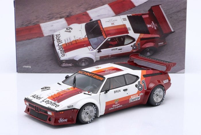 Werk83 1:18 - Kilpa-auton pienoismalli - BMW M1 Procar #61 Series