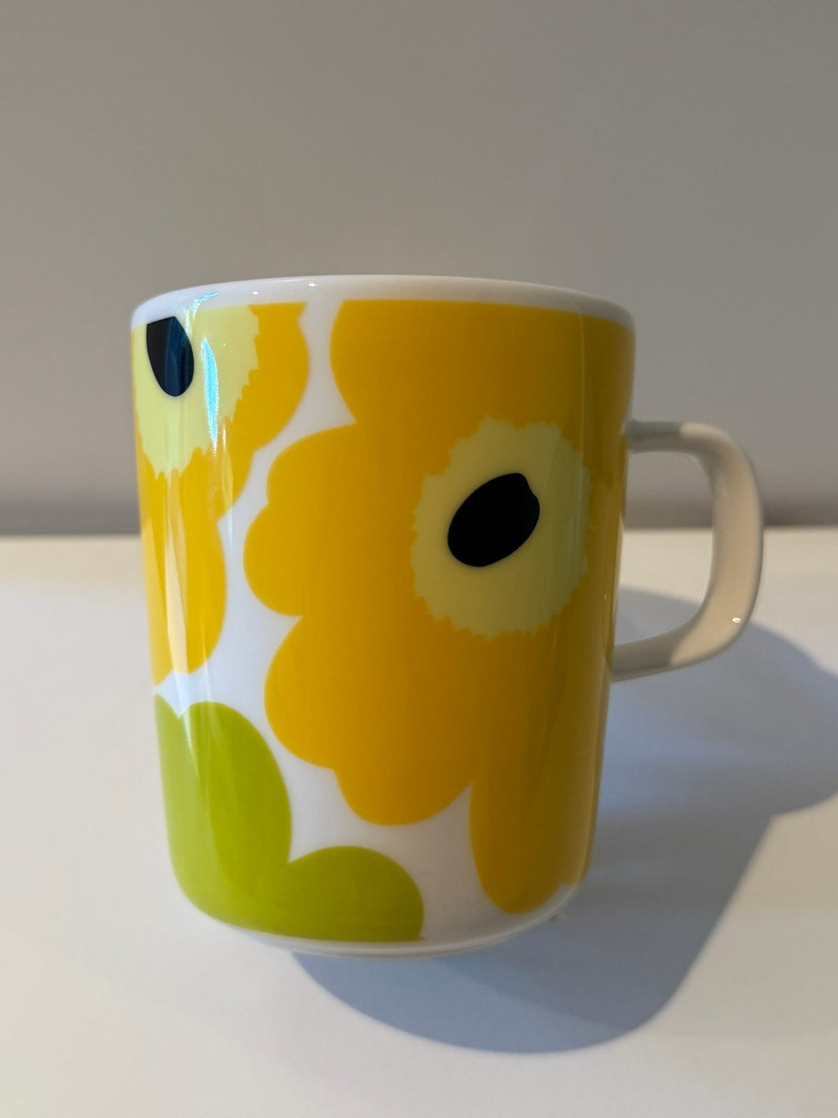 Marimekko Unikko muki 2,5 dl kelt./lime