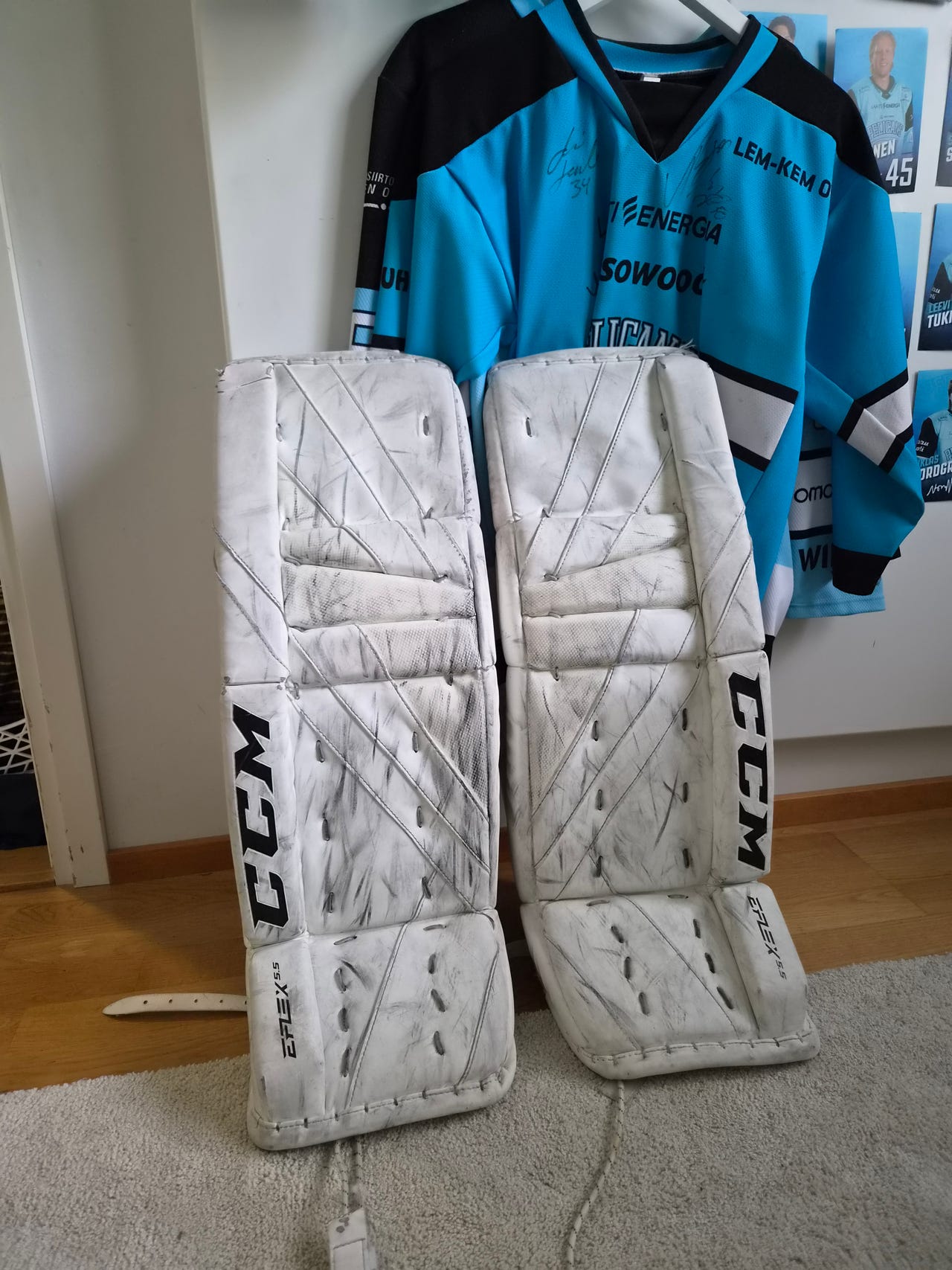 CCM E-Flex 5.5 maalivahdin patjat JR 28+1.