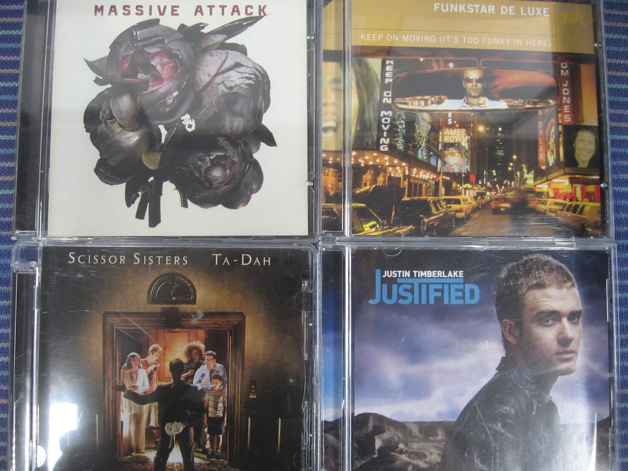 Massive Attack, Funkstar De Luxe, Scissor Sisters, Justin Timberl